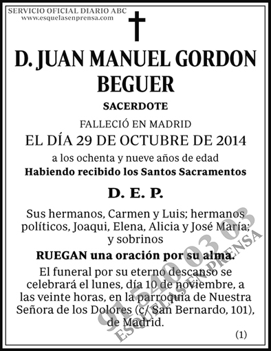 Juan Manuel Gordon Beguer